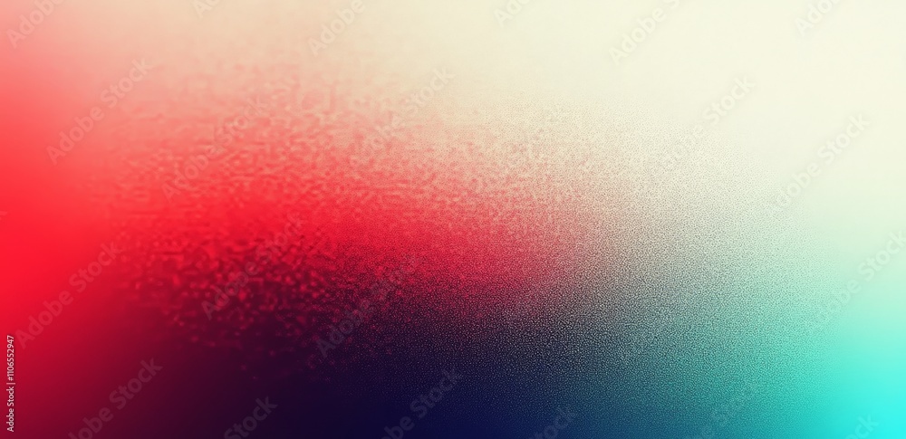 Poster gradient background grainy texture teal beige red summer poster design abstract