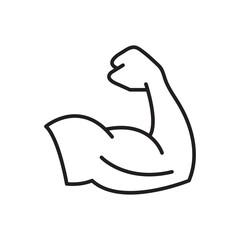 Arm line icon. Thin line sign trendy style illustration for web and app..eps