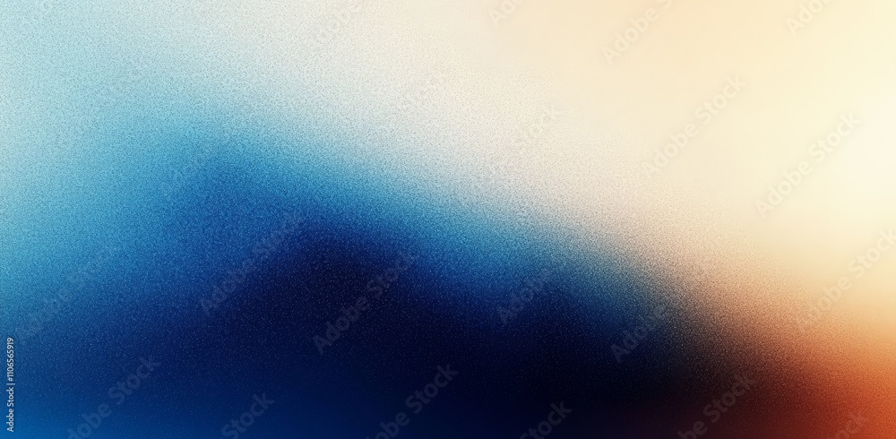 Aufkleber Deep Blue Beige Gradient Background Smooth Texture Abstract Design Poster