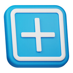 create post 3d icon isolated on the white background