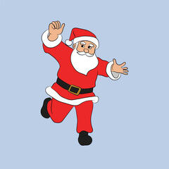 happy holiday christmas design santa