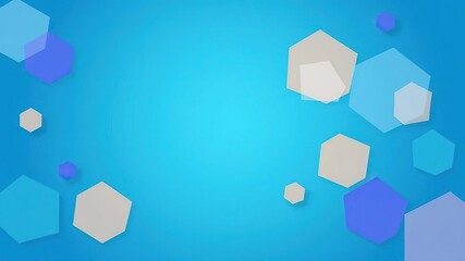Geometric shapes in a calming blue background, geometric forms, blue background