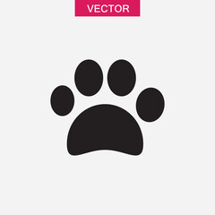 Paw icon vector, vector Pet supplies symbol trendy style illustration for web and app..eps