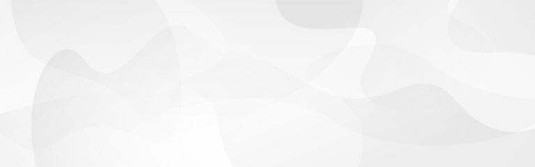 White background. Abstract waves and shapes. Neutral elegant wallpaper. Light gray texture. Smooth futuristic gradient. Soft minimal design. Wide subtle backdrop. Vector illustration.