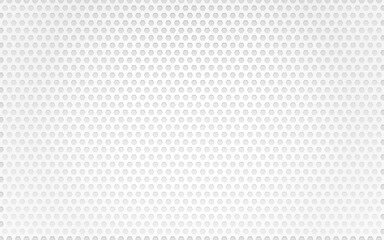 Hexagon background. White neutral honeycomb design. Abstract technology texture. Geometric mosaic with cells. Clean website wallpaper with light effect. Vector illustration.
