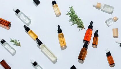 Natural essential oil bottles - a world of refinement