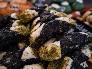 Delicious Homemade Nougat Sweets with Pistachios
