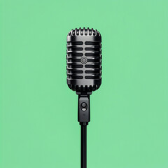 Fototapeta premium Microphone isolated on white background