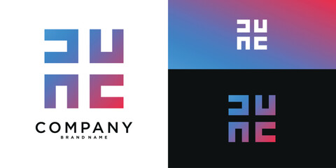 Obraz premium Square shape logo design with creative concapt for company. Premium Vector