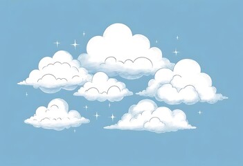 blue sky with clouds
