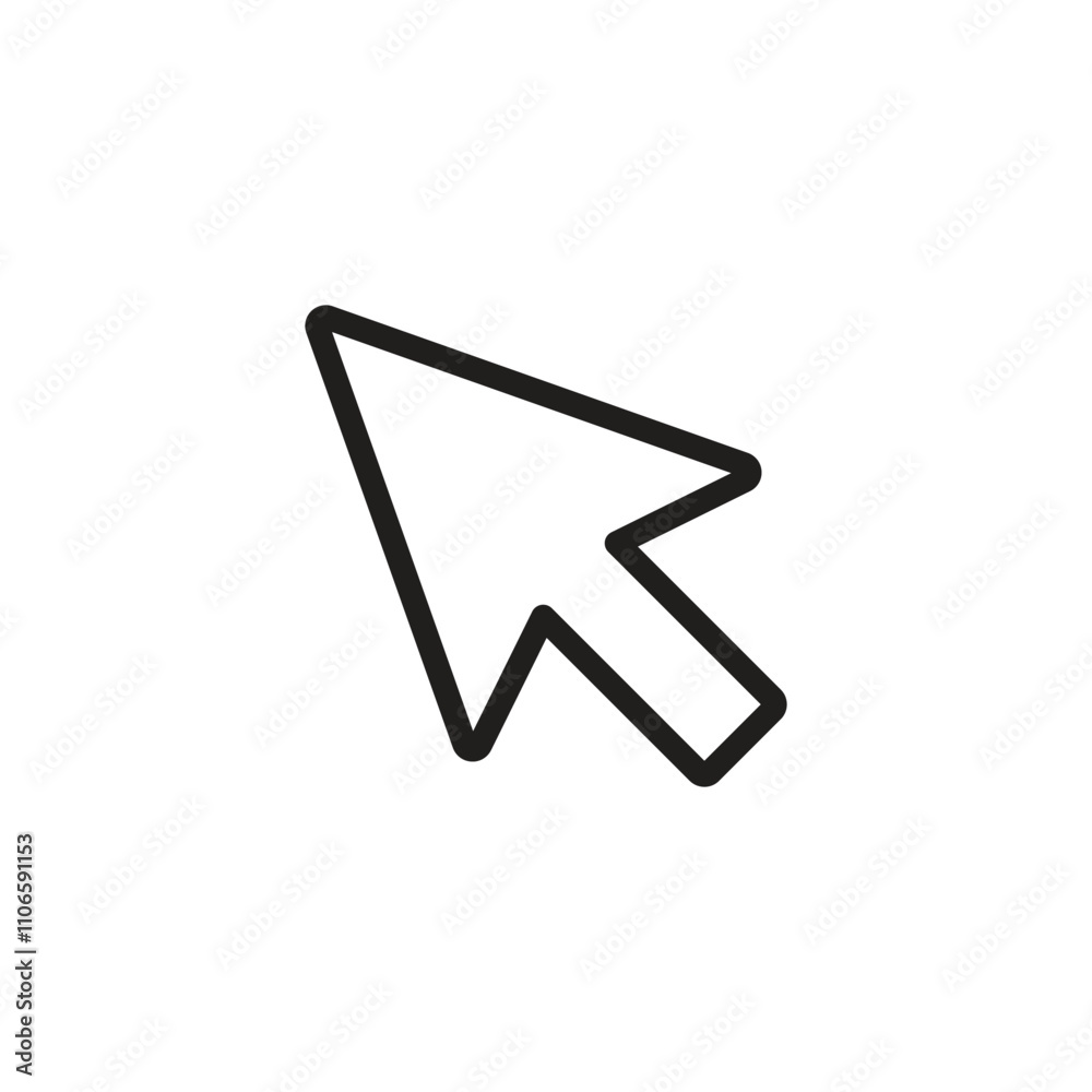 Fototapete cursor icon vector. cursor arrow click icon set