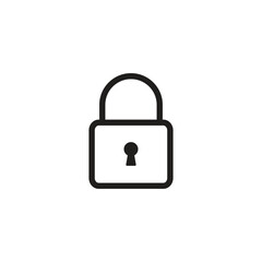 Lock icon set. Padlock icon symbol vector