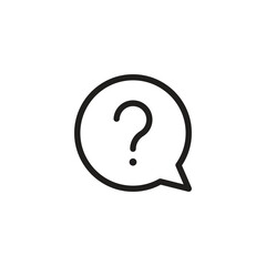 Question mark icon vector. customer support icon symbol	