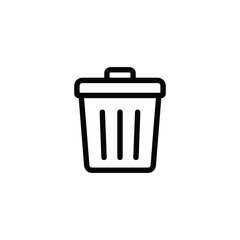 trash can icon set. Delete icon vector