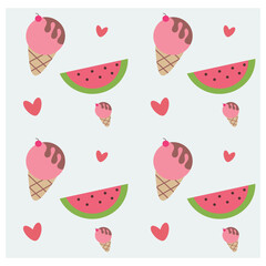 cue seamless pattern, kids seamless pattern, cute background.