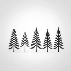 Obraz premium christmas tree background