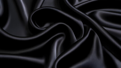 Obraz premium Fabric, Texture, Abstract, Monochrome, Elegance, Luxury, Drape, Satin, Silk, Darkness, Shadow, Curve, Flow, Movement, Depth, Contrast, Geometry, Pattern, Minimalist, Artistic, Dramatic, Mysterious, Se