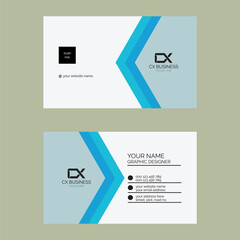 Modern business card design, Creative modern clean corporate double-side business card template, personal visiting card, professional simple identity card