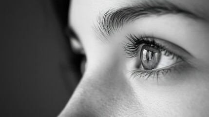 Fototapeta premium close up of a eye with mascara