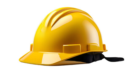 yellow hard hat isolated