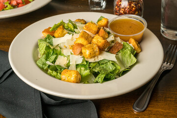 Caesar salad in a bowl