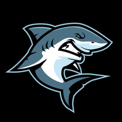 Shark Mascot. E-Sport Logo. Shark Attack.