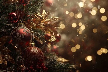 christmas background with empty space for text
