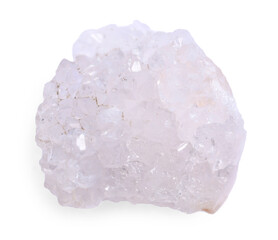 Beautiful crystal isolated on white. Natural gemstone