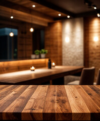 A rustic wooden table set in a serene spa setting, providing the perfect place to unwind and relax.