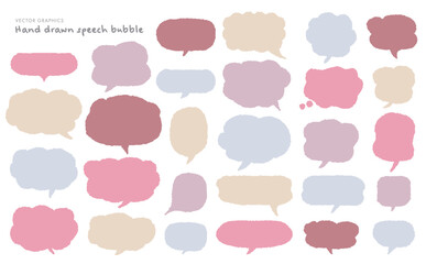 手描きふきだしコレクション｜イラスト素材セット