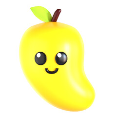 mango fruit 3d icon illustration 