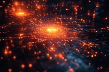 Fototapeta premium complex background illustrating the intricacies of digital ethics, featuring abstract designs representing generative ai, digital rights, and technology's impact on society