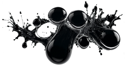 Creative Ink Splash PNG Images with Transparent Backgrounds Perfect for Artistic Projects and Graphic Designs