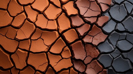 Dried Earth Texture Showing Effects of Drought