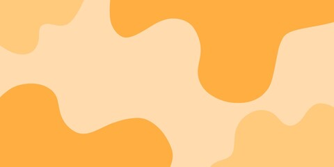 A pastel abstract background with flowing orange shapes on a light orange background