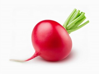 Red radish isolated on white background with clipping path and full depth of field