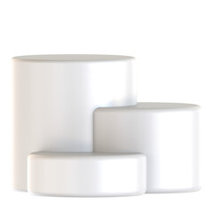 podium monochrome 3d icon illustration 