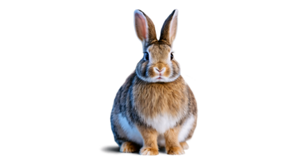 Adorable Rabbit PNG Image with Transparent Background Perfect for Easter Designs, Children's Illustrations, and Animal Graphics