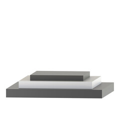 podium monochrome 3d icon illustration 