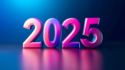 Happy new year 2025 background concept