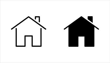 Web home icon set for apps and websites. Collection home icons. vector illustration on white background