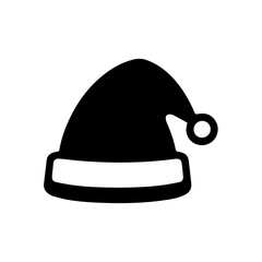 Fototapeta premium Christmas hats. Santa Claus hat vector icon