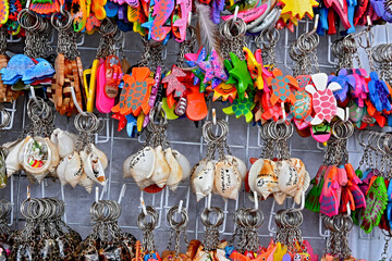 Shell and do-dad key chains at Borocay, Philippines, tourist_DSC_1683.
