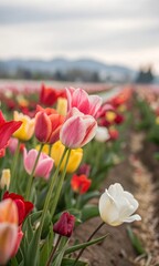 tulips in spring