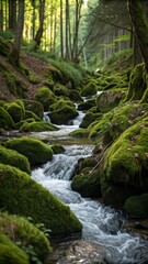 Obraz premium waterfall in the forest