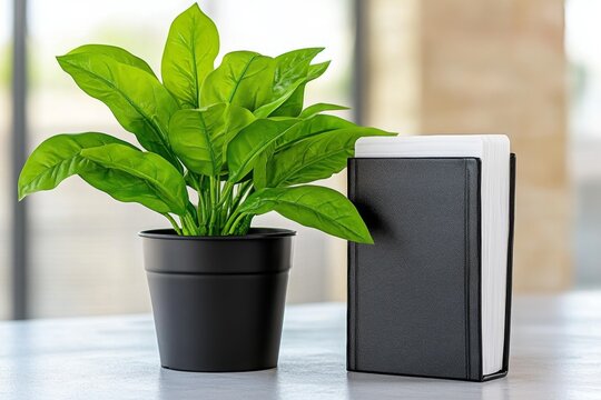 A serene morning devotional scene with a Bible, coffee, and journal resting on a table near a window