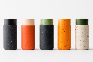 A skincare brand branding materials featuring soft pastel packaging, a modern logo, and custom typography