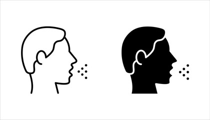 Influenza. Flu Symptoms, Disease, sickness, linear style icons set. vector illustration on white background