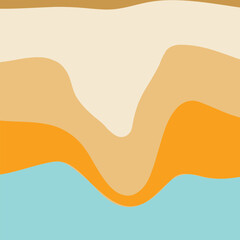 Beautiful nature scenery colorful mountains, minimal art landscape, mountain wall art, abstract boho nature wall,