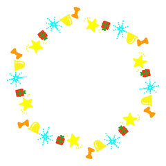 かわいい小物のクリスマスリース